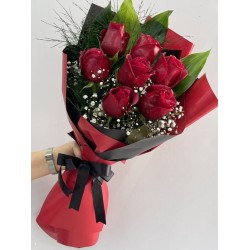 Hayatımın Aşkına 7 li Gül Buketi