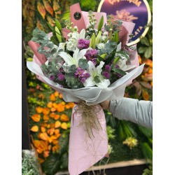 Lilyum & Kasımpatı Buketi