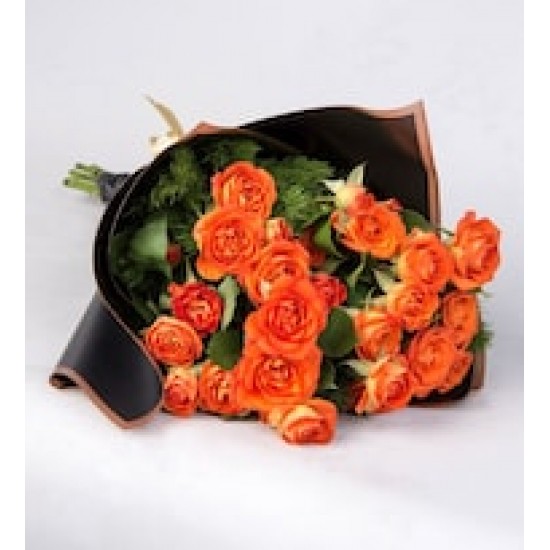 Turuncu Güller Çiçek Buketi